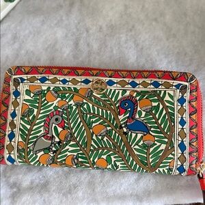 Tory Burch Colorful Printed Women's Wallet EUC